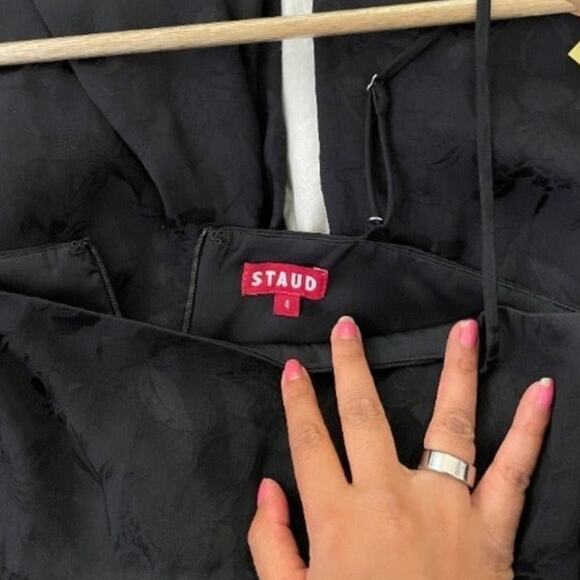 Staud Floral Pleated Jumpsuit with Pockets! - Picture 13 of 13